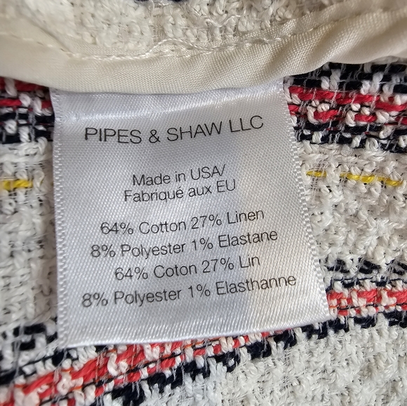 Veronica Beard MARA Striped Tweed Moto Zippered Jacket  Size 8  Retailed @ 650. - Picture 11 of 12